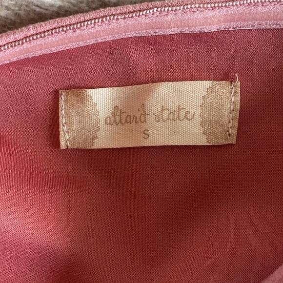 Altar’d State Pink Button Front Crop Corset Top Size small - Picture 6 of 9